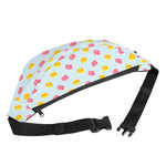 Pink And Yellow Macaron Pattern Print Fanny Pack