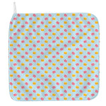 Pink And Yellow Macaron Pattern Print Hand Towel