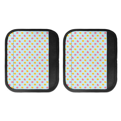 Pink And Yellow Macaron Pattern Print Handle Covers
