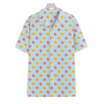 Pink And Yellow Macaron Pattern Print Hawaiian Shirt