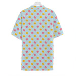 Pink And Yellow Macaron Pattern Print Hawaiian Shirt