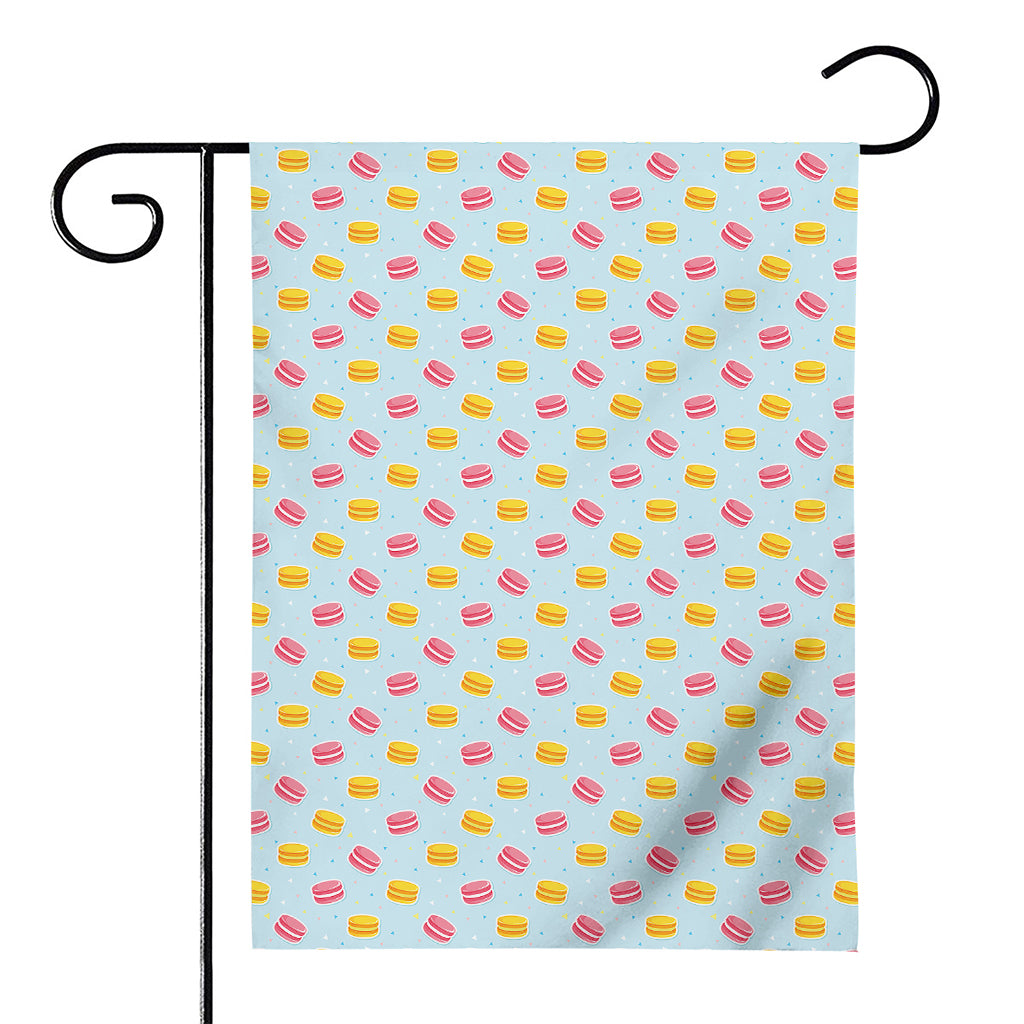 Pink And Yellow Macaron Pattern Print House Flag