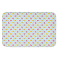 Pink And Yellow Macaron Pattern Print Indoor Door Mat