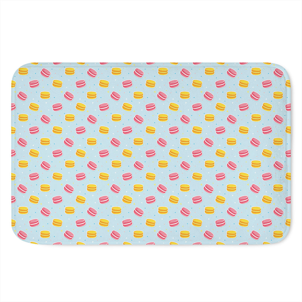 Pink And Yellow Macaron Pattern Print Indoor Door Mat