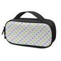 Pink And Yellow Macaron Pattern Print Portable Cooler Travel Case