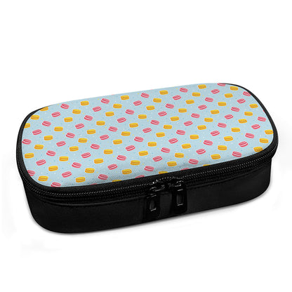 Pink And Yellow Macaron Pattern Print Insulin Cooler Travel Case
