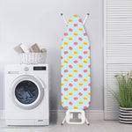 Pink And Yellow Macaron Pattern Print Ironing Board Cover