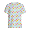 Pink And Yellow Macaron Pattern Print Men's Athletic T-Shirt