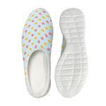 Pink And Yellow Macaron Pattern Print Mesh Casual Shoes