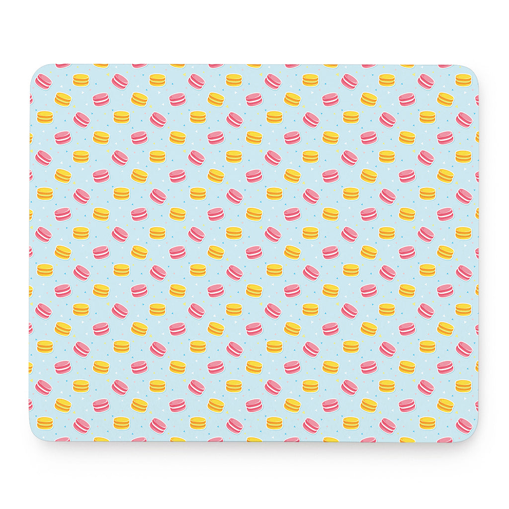 Pink And Yellow Macaron Pattern Print Mouse Pad