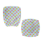 Pink And Yellow Macaron Pattern Print Office Chair Cover