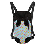 Pink And Yellow Macaron Pattern Print Pet Carrier Backpack