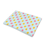 Pink And Yellow Macaron Pattern Print Pet Cooling Mat Cover