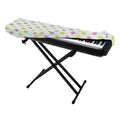 Pink And Yellow Macaron Pattern Print Piano Keyboard Cover