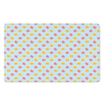 Pink And Yellow Macaron Pattern Print Polyester Doormat