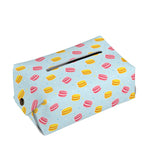 Pink And Yellow Macaron Pattern Print Rectangle Tissue Box Cover
