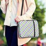 Pink And Yellow Macaron Pattern Print Shoulder Strap Bible Bag