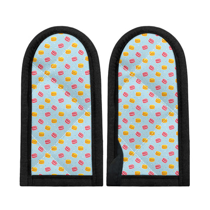 Pink And Yellow Macaron Pattern Print Skillet Handle Cover