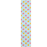 Pink And Yellow Macaron Pattern Print Table Runner