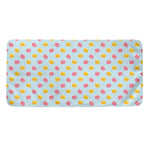 Pink And Yellow Macaron Pattern Print Towel