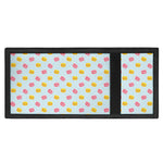 Pink And Yellow Macaron Pattern Print Trifold Wallet