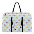 Pink And Yellow Macaron Pattern Print Utility Tote Bag