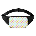 Pink And Yellow Macaron Pattern Print Waist Bag
