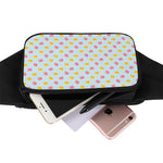 Pink And Yellow Macaron Pattern Print Waist Bag