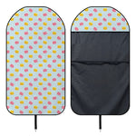 Pink And Yellow Macaron Pattern Print Waterproof Car Seat Cover