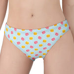 Pink And Yellow Macaron Pattern Print Women's Panties