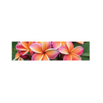 Pink And Yellow Plumeria Flower Print Bed Runner