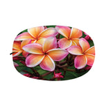 Pink And Yellow Plumeria Flower Print Car Side Mirror Covers