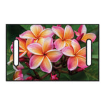 Pink And Yellow Plumeria Flower Print Golf Cart Seat Cover