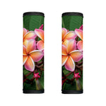 Pink And Yellow Plumeria Flower Print Handle Covers
