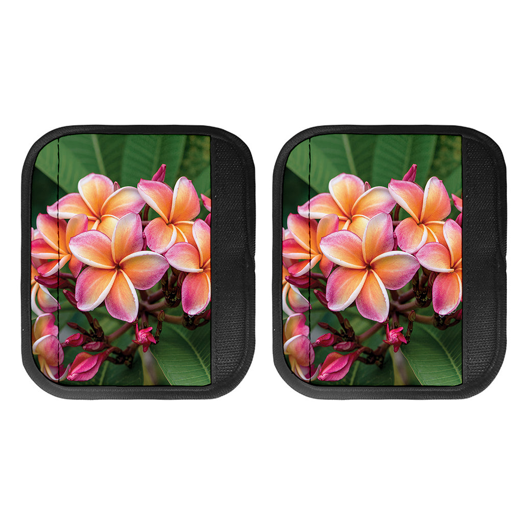 Pink And Yellow Plumeria Flower Print Handle Covers