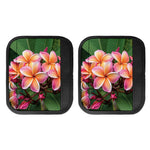 Pink And Yellow Plumeria Flower Print Handle Covers