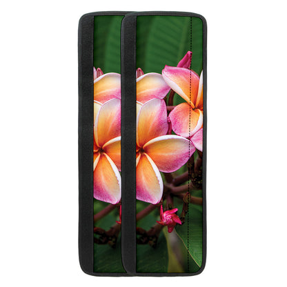 Pink And Yellow Plumeria Flower Print Refrigerator Handle Covers