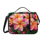 Pink And Yellow Plumeria Flower Print Shoulder Strap Bible Bag