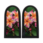 Pink And Yellow Plumeria Flower Print Skillet Handle Cover