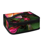 Pink And Yellow Plumeria Flower Print Small Lunch Bag