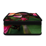 Pink And Yellow Plumeria Flower Print Small Lunch Bag