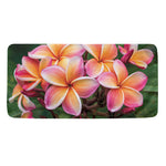 Pink And Yellow Plumeria Flower Print Towel