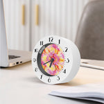 Pink And Yellow Tie Dye Print Alarm Clock
