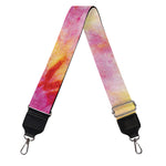 Pink And Yellow Tie Dye Print Bag Strap