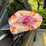 Pink And Yellow Tie Dye Print Car Side Mirror Covers