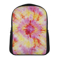Pink And Yellow Tie Dye Print Casual Backpack