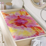 Pink And Yellow Tie Dye Print Changing Pad Cover