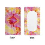 Pink And Yellow Tie Dye Print Changing Pad Cover