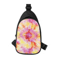 Pink And Yellow Tie Dye Print Sling Bag