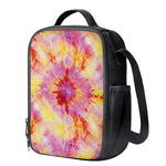 Pink And Yellow Tie Dye Print Crossbody Lunch Bag